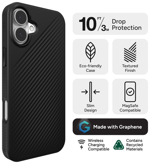 ZAGG Luxe Snap Apple iPhone 16 Hoesje MagSafe Back Cover Transparant afbeelding 3