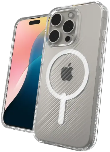 ZAGG Luxe Snap Apple iPhone 16 Pro Hoesje MagSafe Back Cover Transparant afbeelding 4
