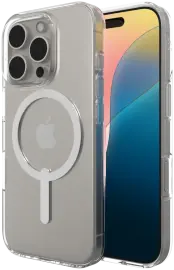ZAGG Crystal Palace Lite Snap iPhone 16 Pro Hoesje MagSafe Transparant