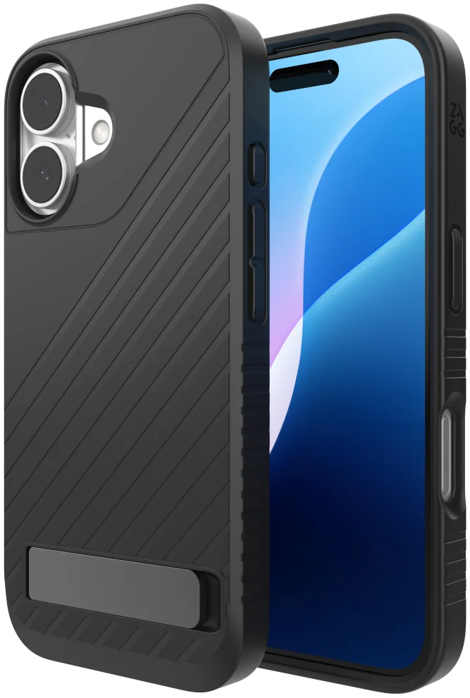 ZAGG Denali Snap Kickstand iPhone 16 Hoesje MagSafe Zwart afbeelding 5