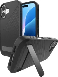 ZAGG Denali Snap Kickstand iPhone 16 Hoesje MagSafe Zwart