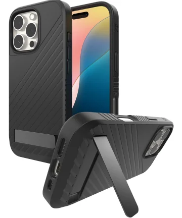 ZAGG Denali Snap Kickstand iPhone 16 Pro Hoesje MagSafe Zwart Hoesjes