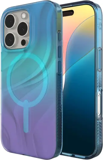 ZAGG Milan Snap iPhone 16 Pro Hoesje MagSafe Back Cover Deep Aurora afbeelding 1