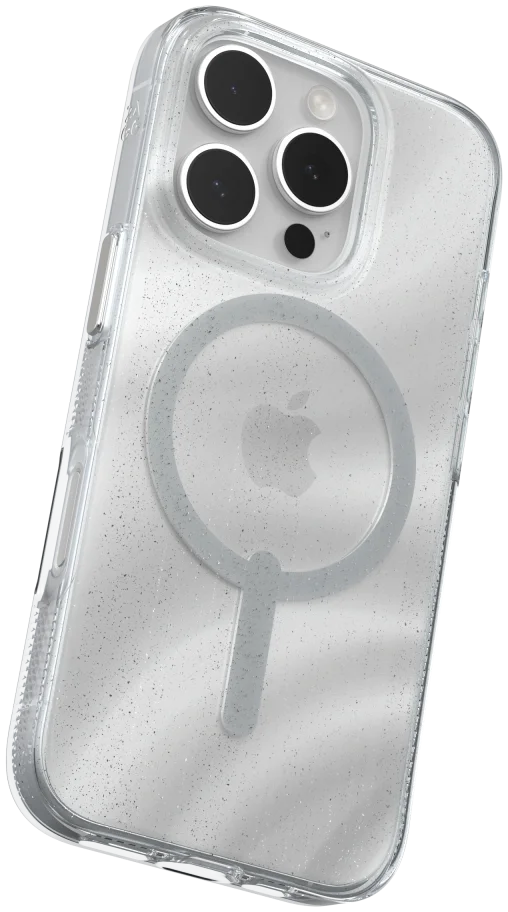 ZAGG Milan Snap iPhone 16 Pro Hoesje MagSafe Back Cover Swirl Glitter afbeelding 15
