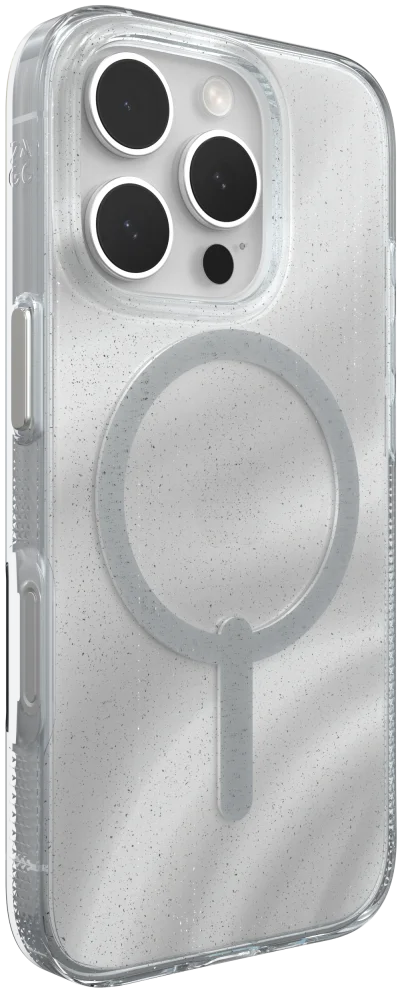 ZAGG Milan Snap iPhone 16 Pro Hoesje MagSafe Back Cover Swirl Glitter afbeelding 17