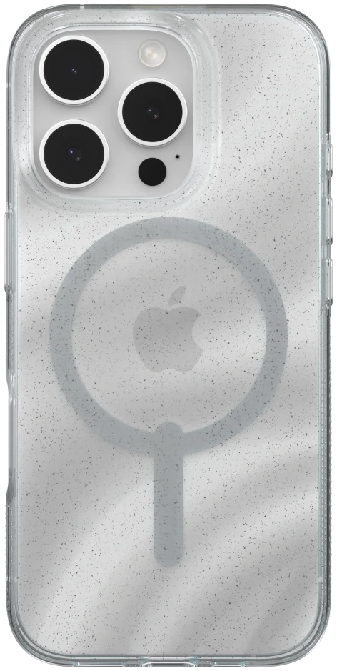 ZAGG Milan Snap iPhone 16 Pro Hoesje MagSafe Back Cover Swirl Glitter afbeelding 2