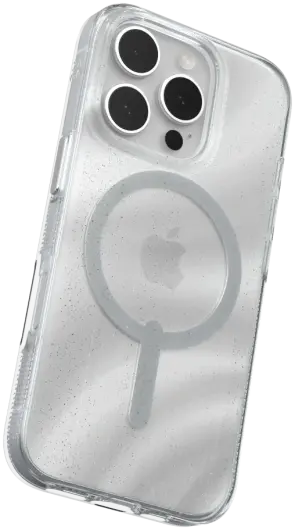 ZAGG Milan Snap iPhone 16 Pro Hoesje MagSafe Back Cover Swirl Glitter afbeelding 15