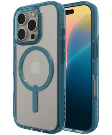 ZAGG Santa Cruz Snap iPhone 16 Pro Hoesje MagSafe Back Cover Blauw Hoesjes