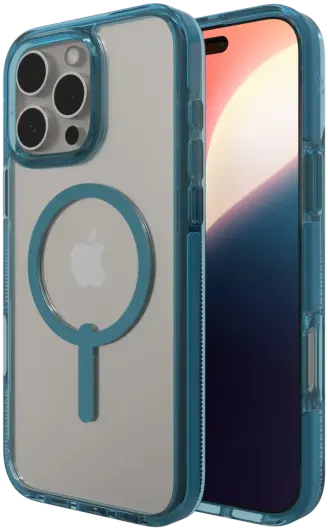 ZAGG Santa Cruz Snap iPhone 16 Pro Max Hoesje MagSafe Back Cover Blauw afbeelding 1