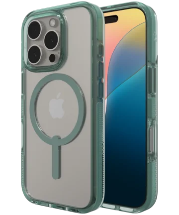 ZAGG Santa Cruz Snap iPhone 16 Pro Hoesje MagSafe Back Cover Groen Hoesjes