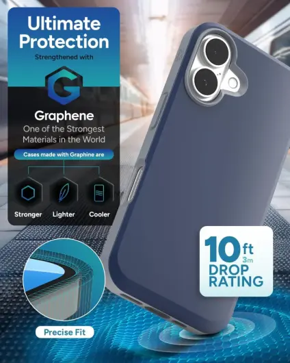 ZAGG SoHo Snap Apple iPhone 16 Hoesje MagSafe Back Cover Blauw afbeelding 2