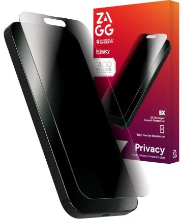 ZAGG InvisibleShield Glass Elite Privacy iPhone 16 / 15 Screen Protector Screen Protectors