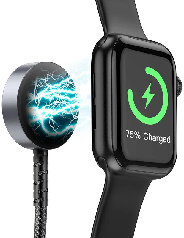 Hoco 2-in-1 - 20W PD USB-C naar Lightning + Magnetische Apple Watch Kabel 1.2M afbeelding 3