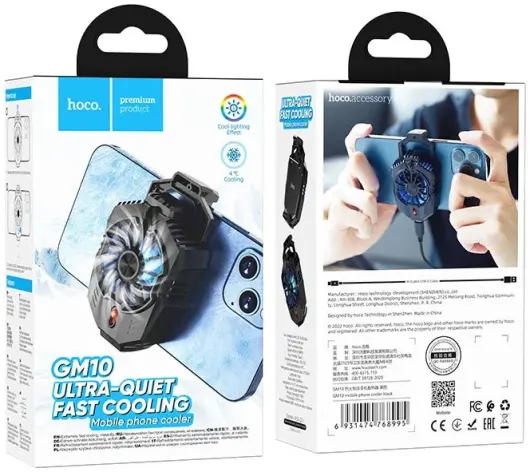 Hoco Mobiele Telefoon Koeler voor Gamen/Livestreamen/Bloggen Zwart afbeelding 8