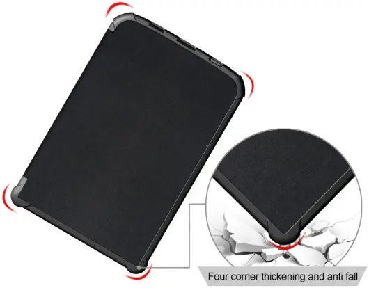 Universele PocketBook Hoes Book Case Sleep Cover Beschermhoes Zwart afbeelding 5