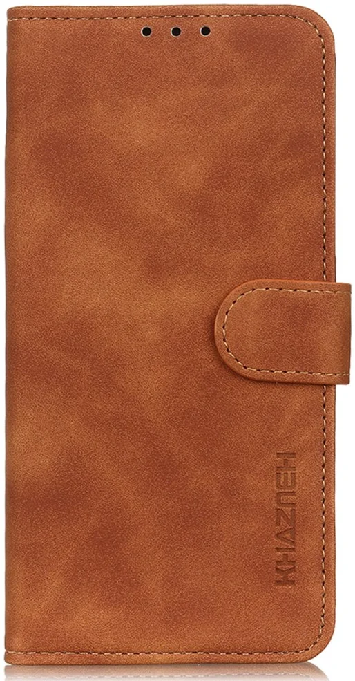 KHAZNEH Xiaomi Poco F6 Hoesje Retro Wallet Book Case Bruin afbeelding 7
