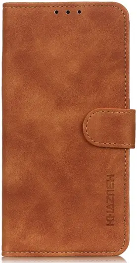 KHAZNEH Xiaomi Poco F6 Hoesje Retro Wallet Book Case Bruin afbeelding 7