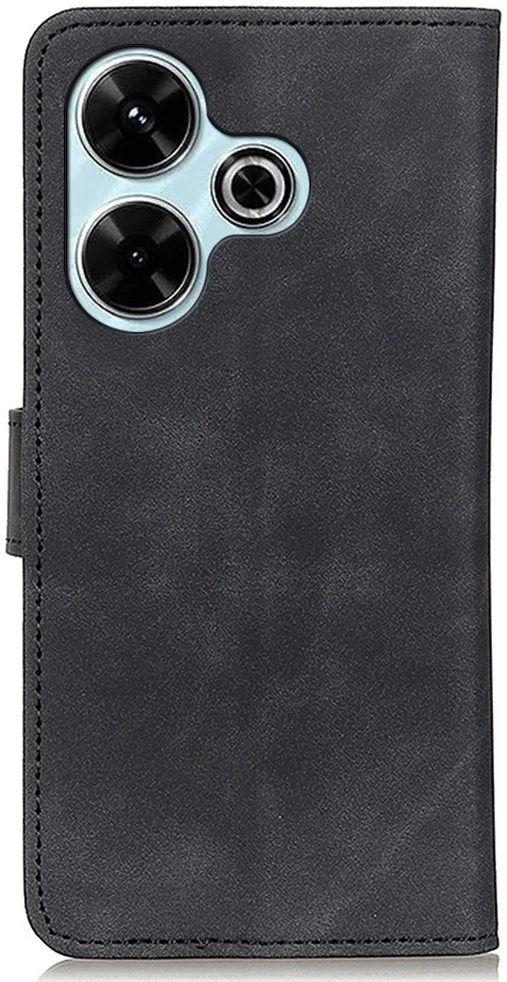 KHAZNEH Xiaomi Redmi 13 4G / Poco M6 Hoesje Retro Wallet Book Case Zwart afbeelding 9