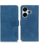 KHAZNEH Xiaomi Redmi 13 4G / Poco M6 Hoesje Retro Wallet Book Case Blauw