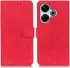 KHAZNEH Xiaomi Redmi 13 4G / Poco M6 Hoesje Retro Wallet Book Case Rood afbeelding 2