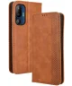 HTC U24 Pro Hoesje Wallet Book Case Kunstleer Bruin