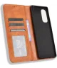 HTC U24 Pro Hoesje Wallet Book Case Kunstleer Bruin