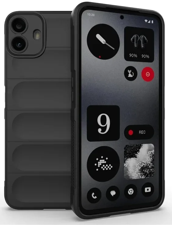 Nothing CMF Phone 1 Hoesje Rugged TPU Back Cover Zwart afbeelding 1