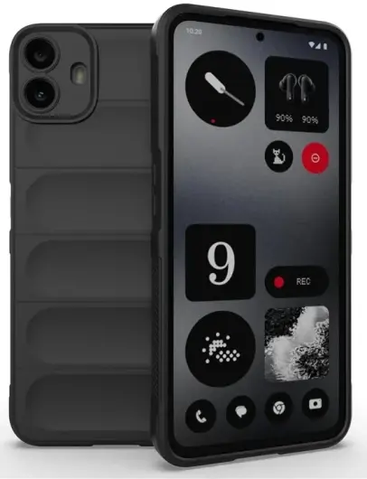 Nothing CMF Phone 1 Hoesje Rugged TPU Back Cover Zwart afbeelding 1