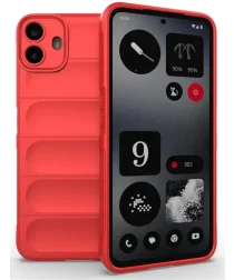 Nothing CMF Phone 1 Hoesje Rugged TPU Back Cover Rood