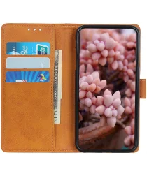 Asus Zenfone 10 Hoesje Wallet Book Case Kunstleer Bruin afbeelding