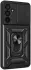 Samsung Galaxy M55 Hoesje met Camera Slider en Kickstand Ring Zwart afbeelding 1