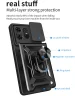 Motorola Edge 50 Pro Hoesje met Camera Slider en Kickstand Ring Zwart