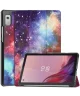 Lenovo Tab M9 Hoes Tri-Fold Book Case met Standaard Galaxy Print