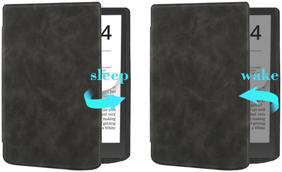 PocketBook InkPad 4 Hoes E-Reader Book Case Beschermhoes Zwart afbeelding 6