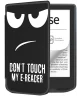 PocketBook Verse Pro Hoes Book Case Sleep Cover Beschermhoes Don't Touch Print