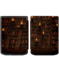 PocketBook Verse Pro Hoes Book Case Sleep Cover Beschermhoes Library Print