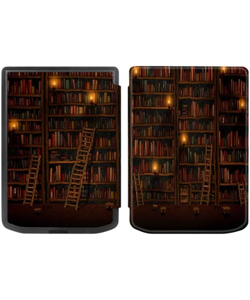 PocketBook Verse Pro Hoes Book Case Sleep Cover Beschermhoes Library Print Hoesjes