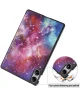 Xiaomi Redmi Pad Pro / Poco Pad Hoes Book Case Sleep/Wake Galaxy Print