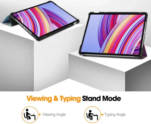 Xiaomi Redmi Pad Pro / Poco Pad Hoes Book Case Sleep/Wake Galaxy Print afbeelding 3