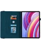 Xiaomi Redmi Pad Pro / Poco Pad Hoes Tri-Fold Book Case Vlinder Print Blauw