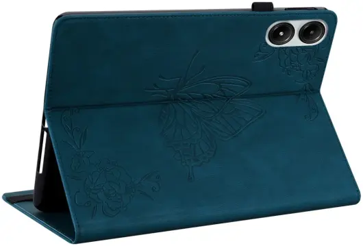 Xiaomi Redmi Pad Pro / Poco Pad Hoes Tri-Fold Book Case Vlinder Print Blauw afbeelding 3