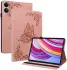 Xiaomi Redmi Pad Pro / Poco Pad Hoes Tri-Fold Book Case Vlinder Print Roze afbeelding 1