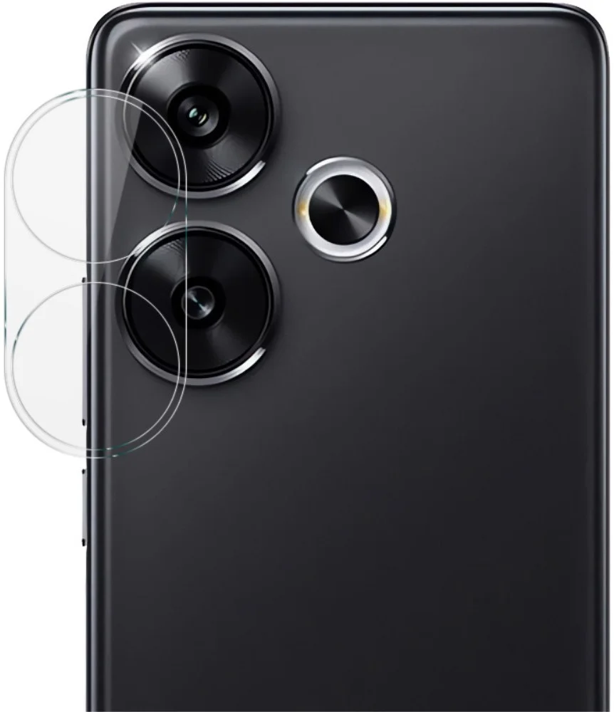 Imak Xiaomi Poco F6 Camera Lens Protector + Lens Cap Clear afbeelding 2