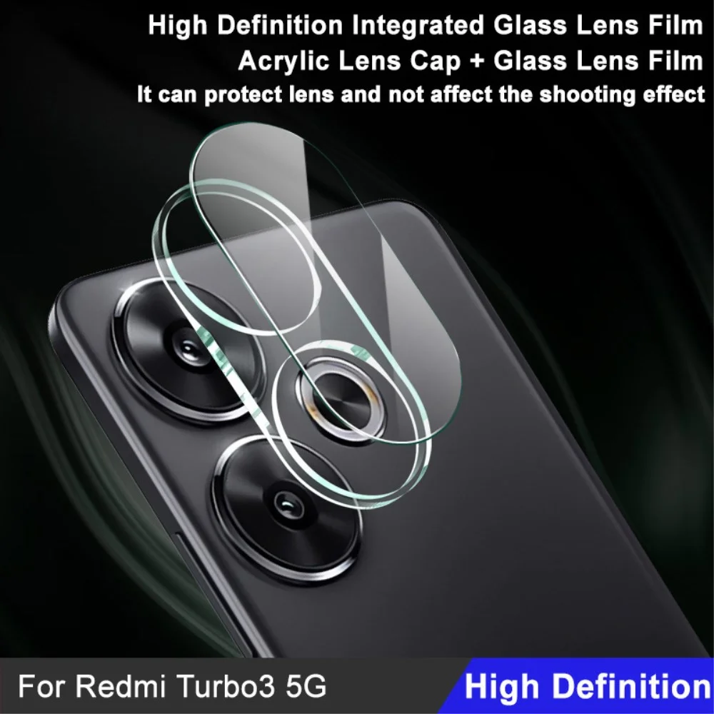 Imak Xiaomi Poco F6 Camera Lens Protector + Lens Cap Clear afbeelding 4