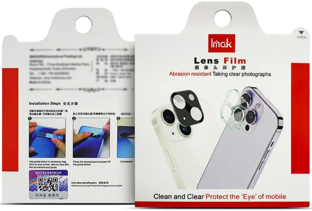 Imak Xiaomi Poco F6 Camera Lens Protector + Lens Cap Clear afbeelding 9