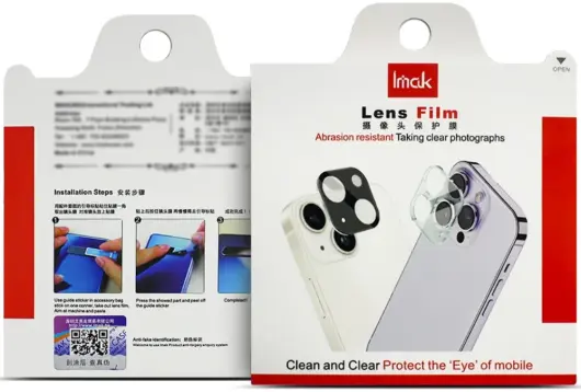 Imak Xiaomi Poco F6 Camera Lens Protector + Lens Cap Clear afbeelding 9