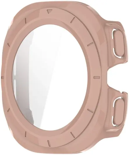 Samsung Galaxy Watch Ultra Hoesje - Bumper Case met Tempered Glass - Roze afbeelding 2