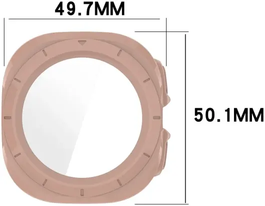 Samsung Galaxy Watch Ultra Hoesje - Bumper Case met Tempered Glass - Roze afbeelding 7