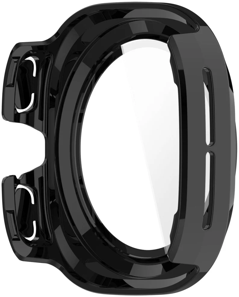 Samsung Galaxy Watch Ultra Hoesje - Bumper Case met Tempered Glass - Zwart afbeelding 3