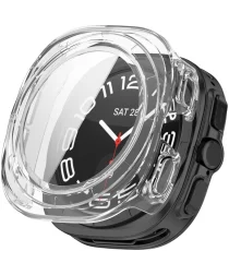 Samsung Galaxy Watch Ultra Hoesje - Bumper Case met Tempered Glass - Transparant